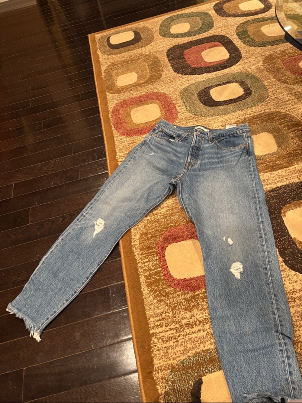 Light Blue Distressed Women’s Jeans Levi